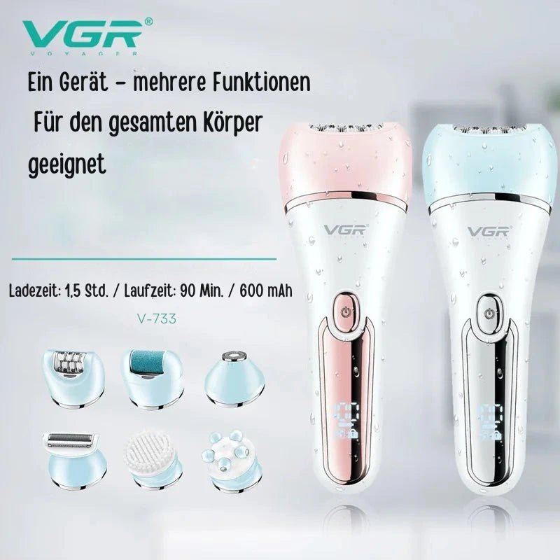 VGR Epilierer-Rasierer-Set für Damen