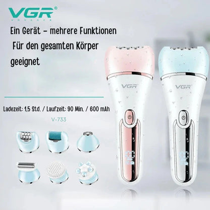VGR Epilierer-Rasierer-Set für Damen